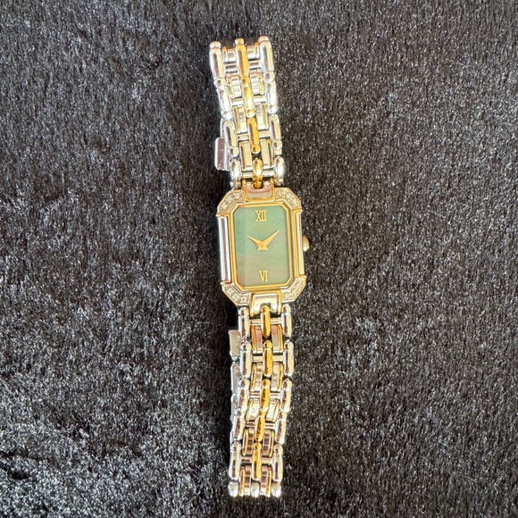 Seiko Stainless Steel and Gold Watch with Mother of Pearl Face - Picture 2 of 6